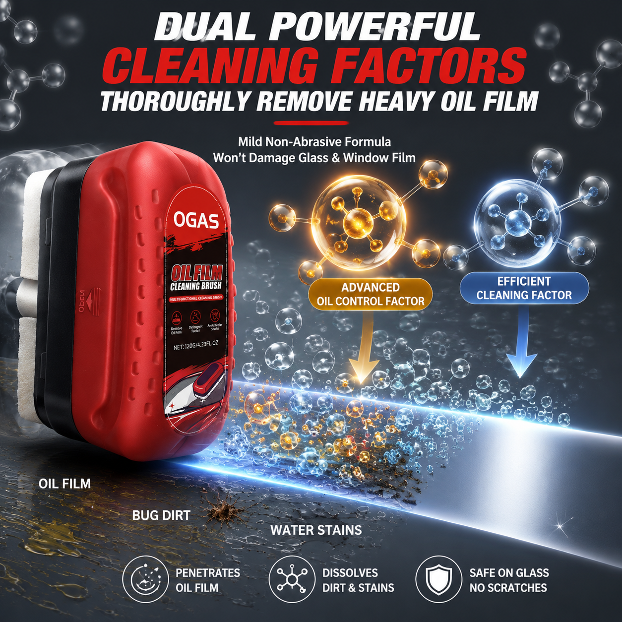 Car Glass Oil Film Cleaning Br - Leather Cleaner Interior ulasan dan harga