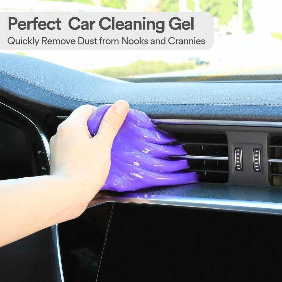 Purple Car Cleaning Gel Putty, - Dirt Brush Interior ulasan dan harga