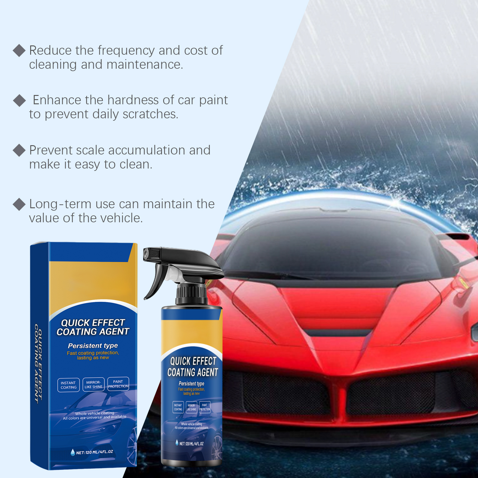 Car Quick Coating Agent Spray  - Car Wax Ceramic Coating ulasan dan harga