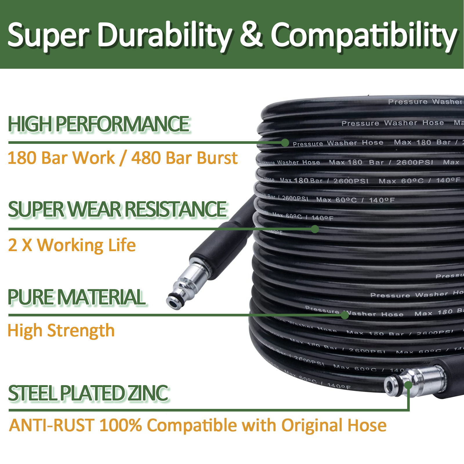 10m High Pressure Washer Hose  - Car Shampoo Ph ulasan dan harga