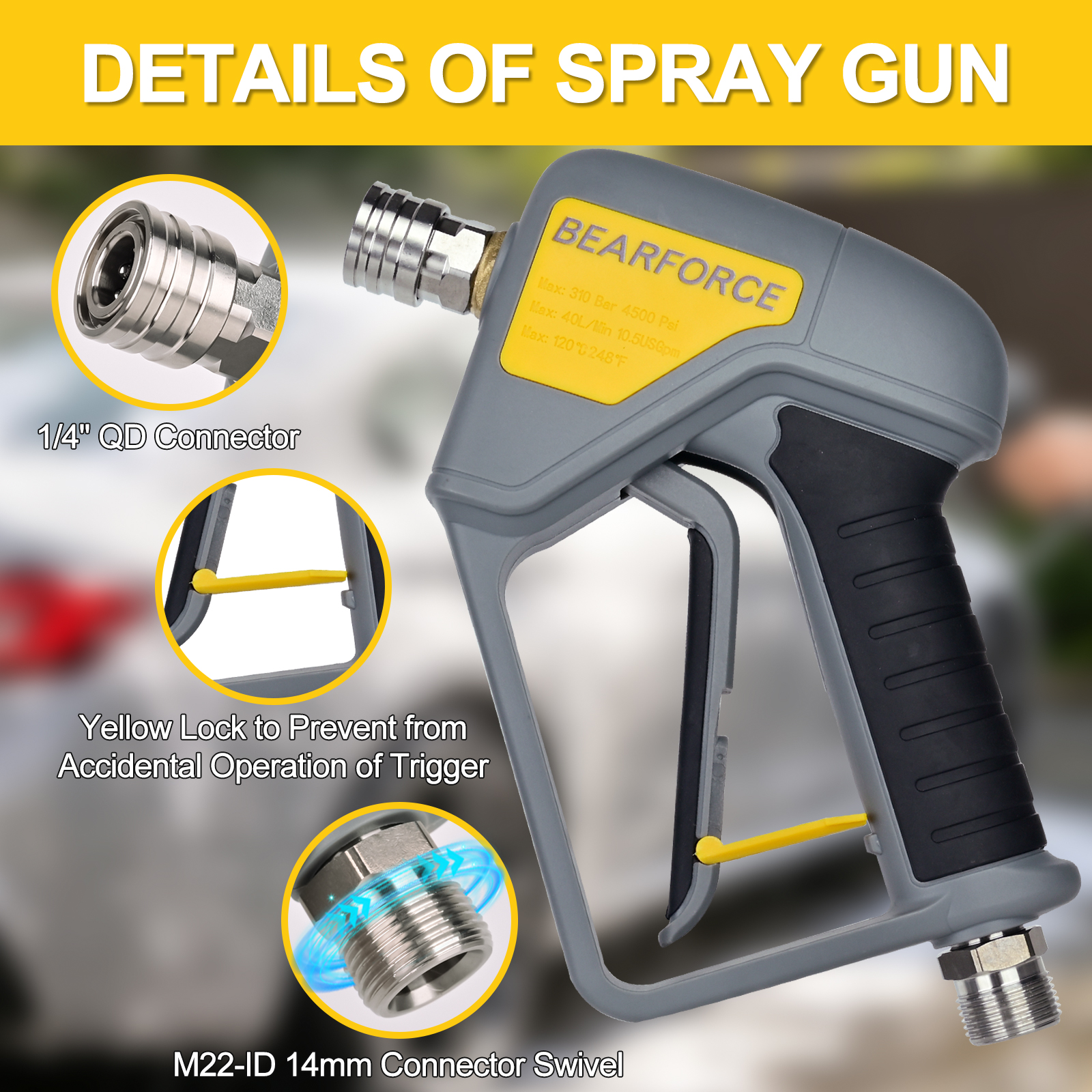BEAR FORCE Pressure Washer Spr - Pressure Washer Foam Gun ulasan dan harga