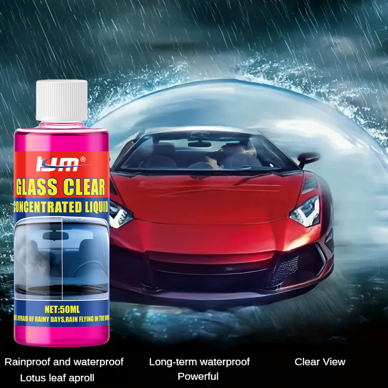 KJM Concentrated Car Glass Cle - Glass Cleaner Streak ulasan dan harga